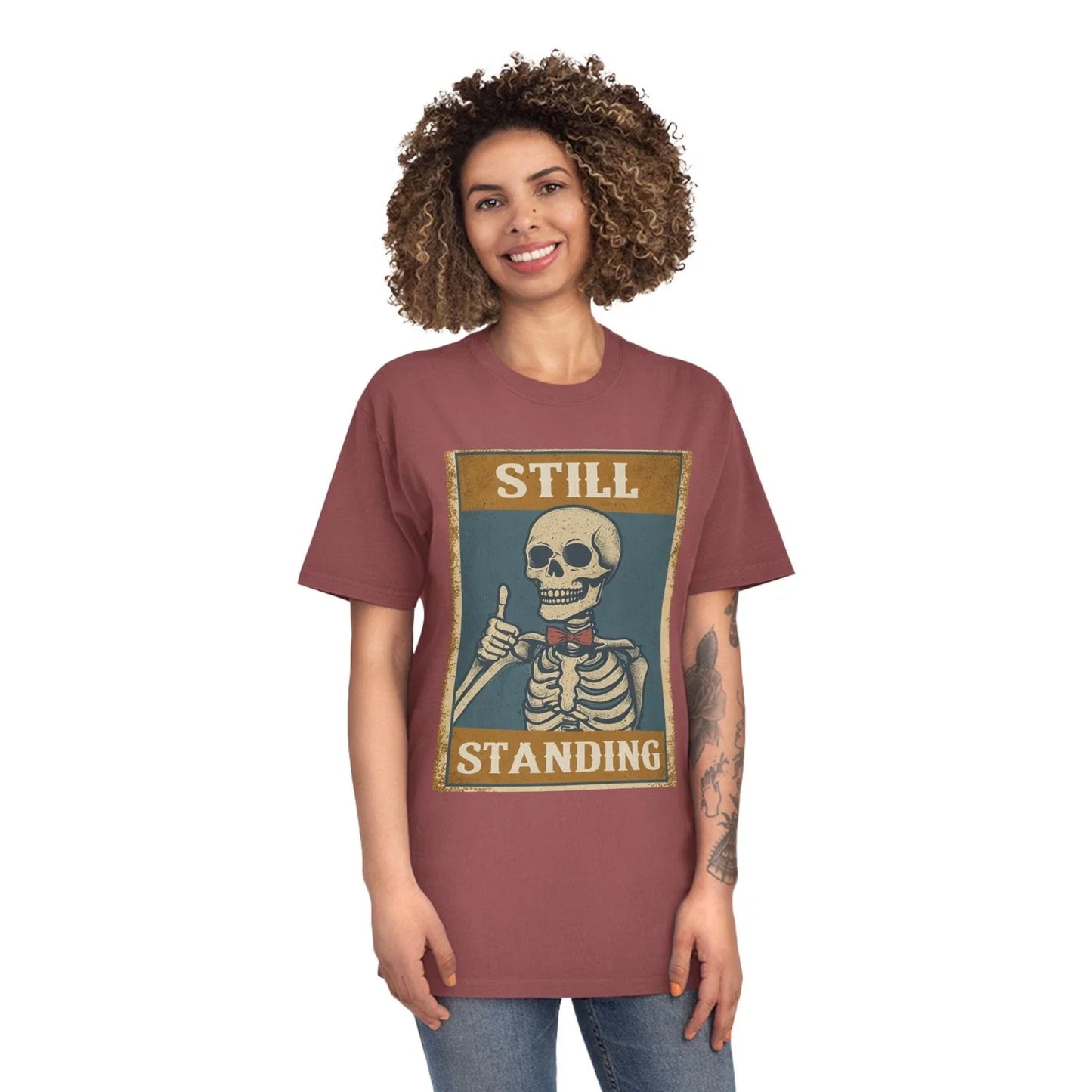 Skeleton Graphic Tee, Unisex Vintage Shirt, Halloween Casual Wear Unisex T-shirt, Sweatshirt, Hoodie, Long Sleeve Tee - T-Shirt, Sweatshirt, Hoodie