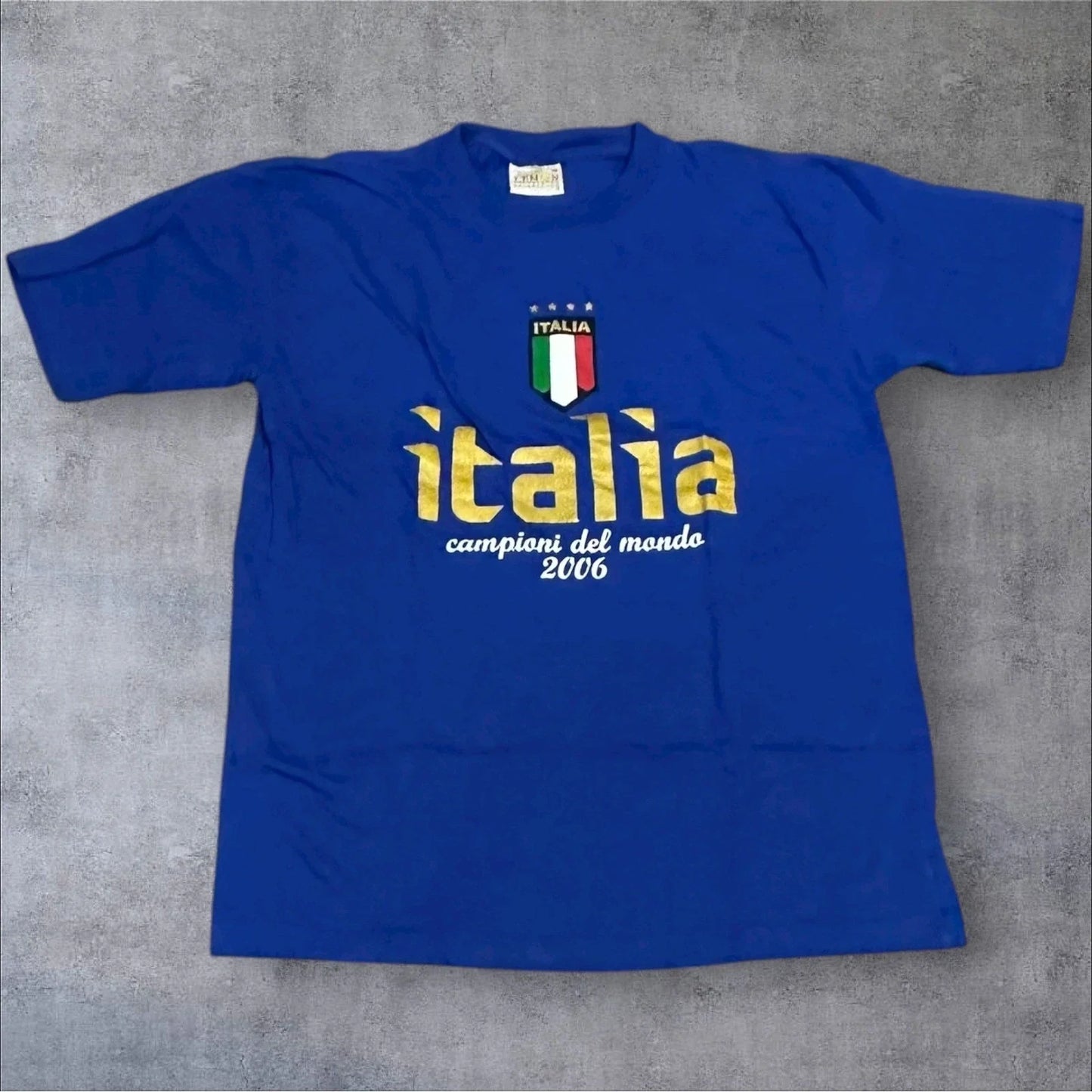 Italia Campioni del Mondo 2006 World Cup Champions Royal Blue T Shirt M Unisex T-shirt, Sweatshirt, Hoodie, Long Sleeve Tee - T-Shirt, Sweatshirt, Hoodie