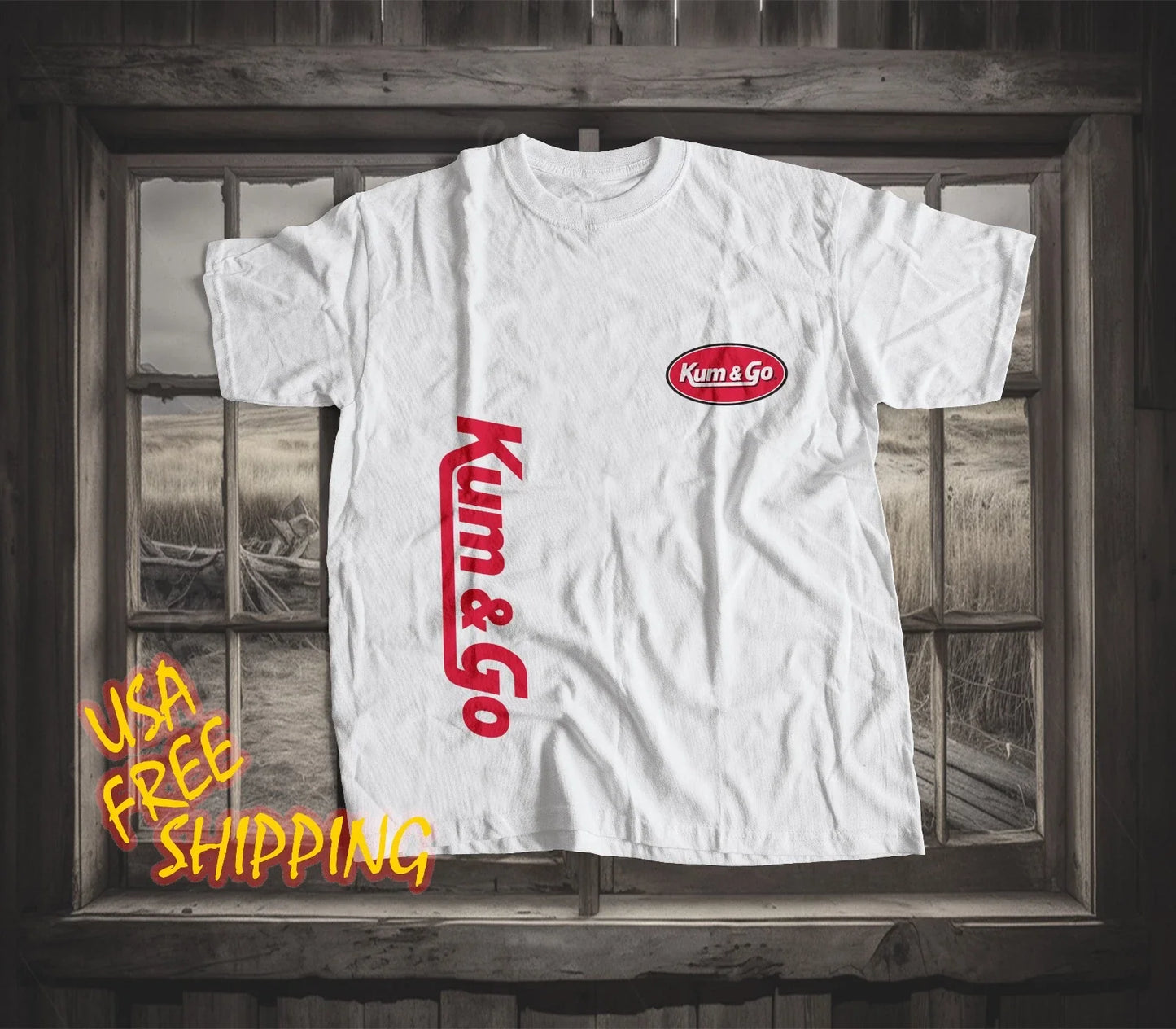 Hot Shirt Kum and Go Logo Funny T-shirt Made In America S to 5XL Unisex T-shirt, Sweatshirt, Hoodie, Long Sleeve Tee - T-Shirt, Sweatshirt, Hoodie