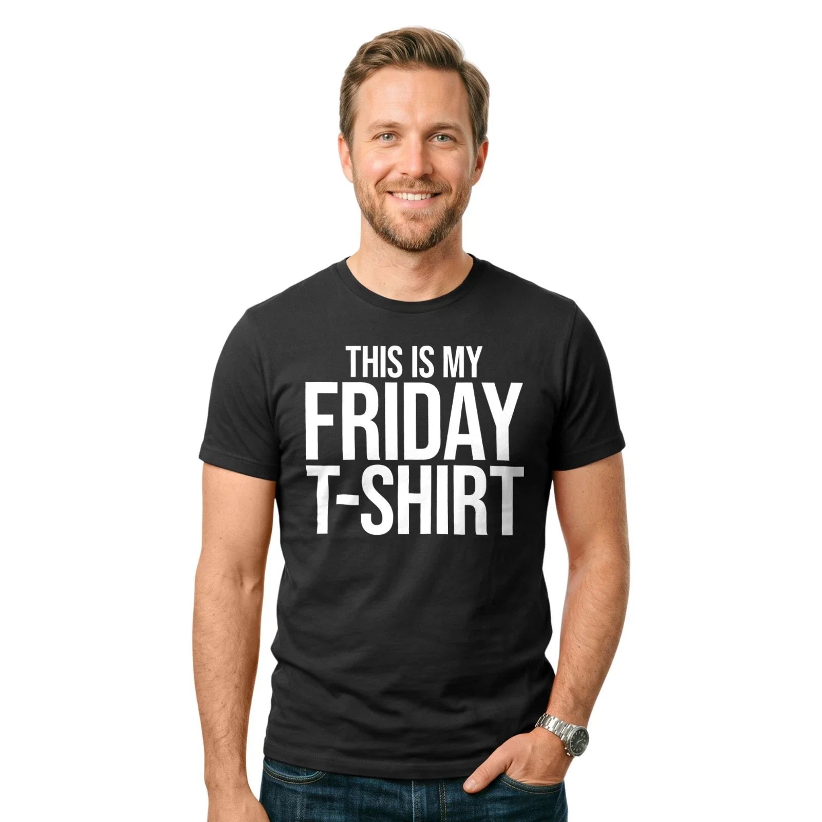 This Is My Friday T Shirt Funny Work Office Humour Casual Weekend Vibes Gift Tee Unisex T-shirt, Sweatshirt, Hoodie, Long Sleeve Tee - T-Shirt, Sweatshirt, Hoodie