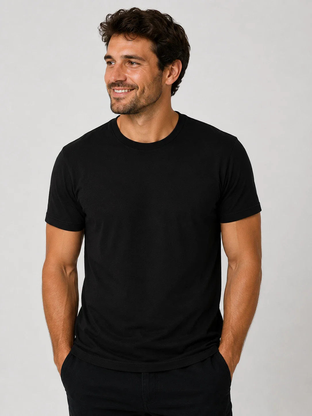 Black T-Shirt Fruit of the Loom Men's Original Short Sleeve Cotton T Shirt Unisex T-shirt, Sweatshirt, Hoodie, Long Sleeve Tee - T-Shirt, Sweatshirt, Hoodie
