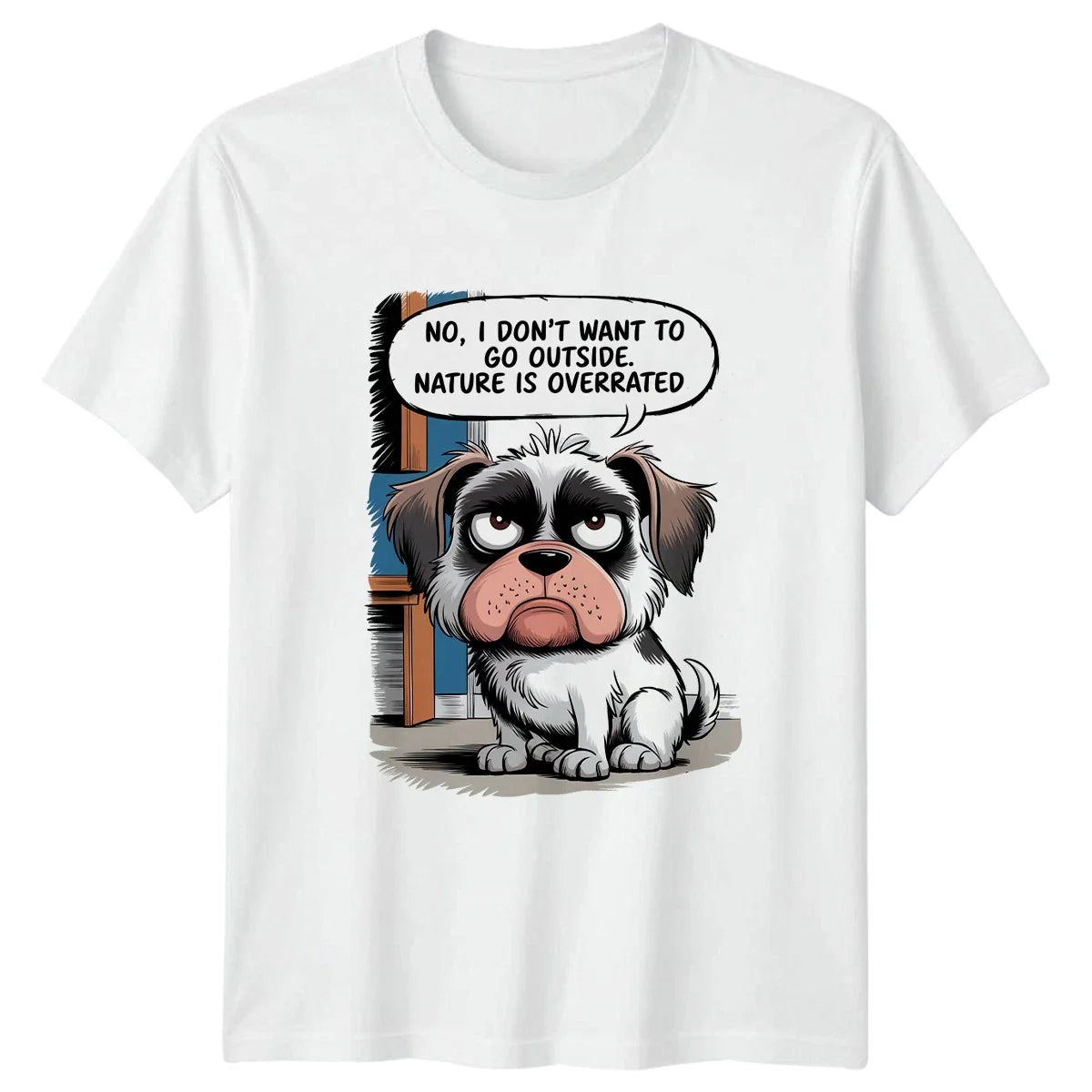 No I Dont Want To T-Shirt Grumpy Introvert Dog Gift For Him And Her Unisex T-shirt, Sweatshirt, Hoodie, Long Sleeve Tee - T-Shirt, Sweatshirt, Hoodie