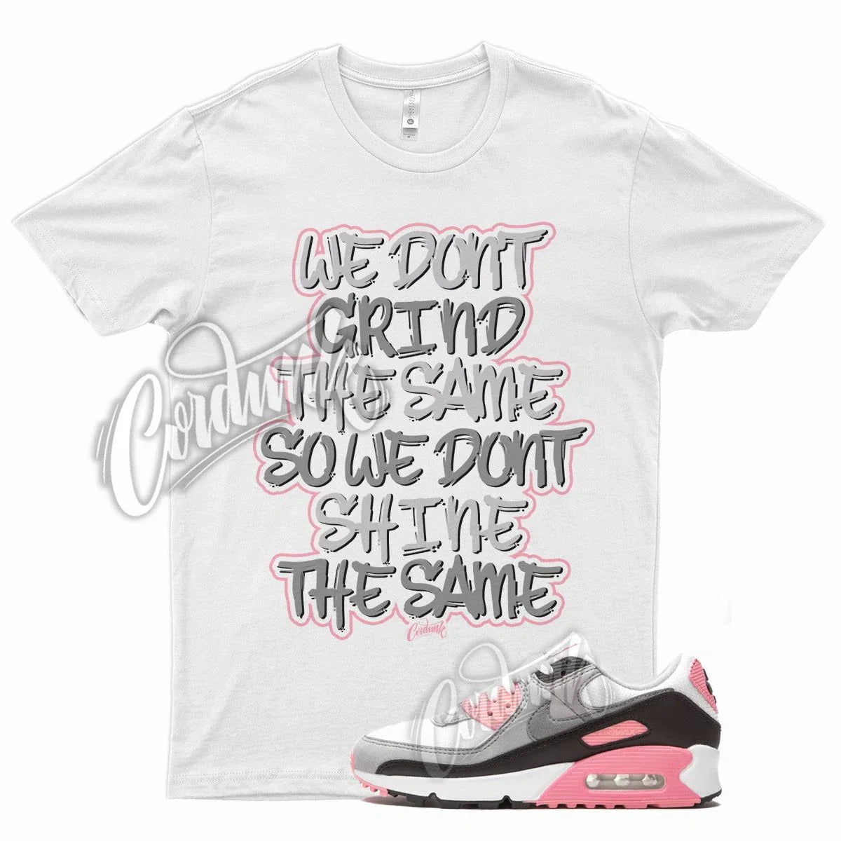 White GRIND T Shirt for N Air Max 90 Rose Pink Grey Wolf Cool Hare Bugs 18 Unisex T-shirt, Sweatshirt, Hoodie, Long Sleeve Tee - T-Shirt, Sweatshirt, Hoodie