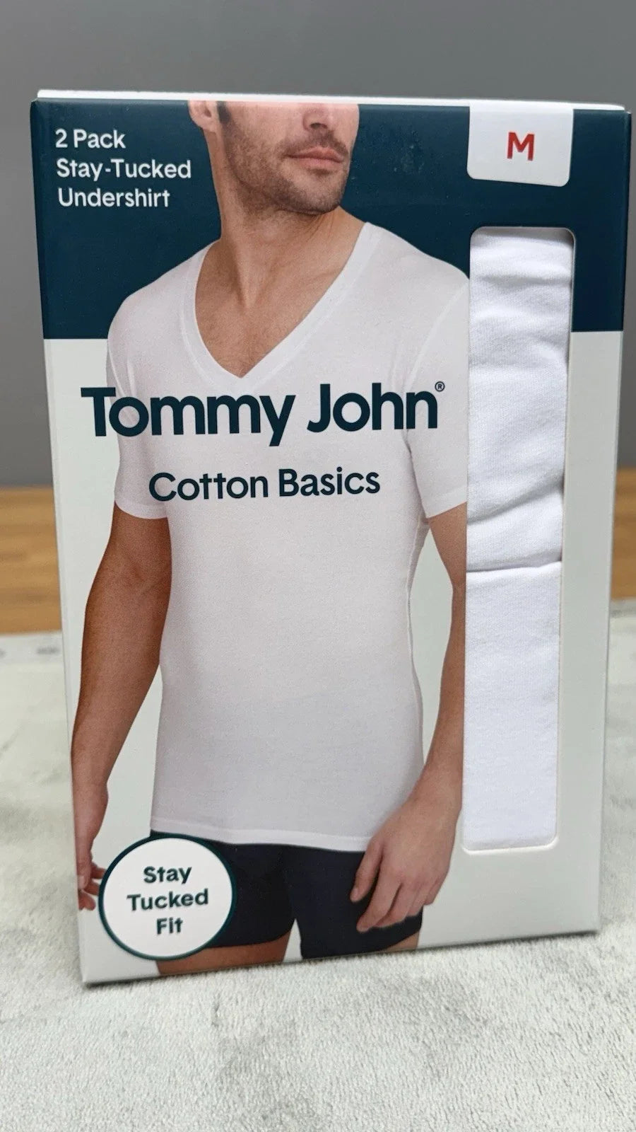 TOMMY JOHN 2 PACK STAY TUCKED V-NECK T-SHIRTS MEN'S SIZE M BRAND NEW IN BOX  Unisex T-shirt, Sweatshirt, Hoodie, Long Sleeve Tee - T-Shirt, Sweatshirt, Hoodie