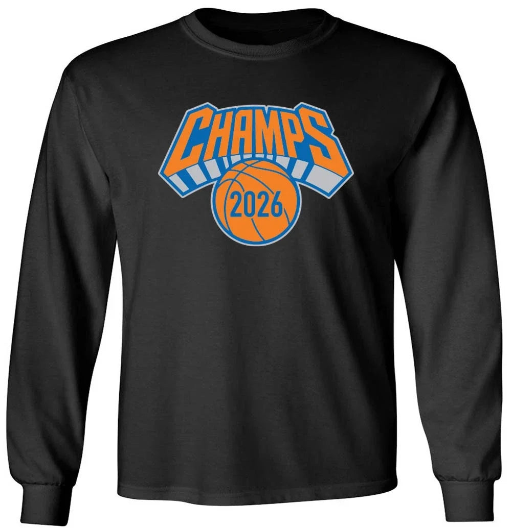 Jalen Brunson Knicks Champions Champs Long Sleeve T-Shirt Adult XL Unisex T-shirt, Sweatshirt, Hoodie, Long Sleeve Tee - T-Shirt, Sweatshirt, Hoodie
