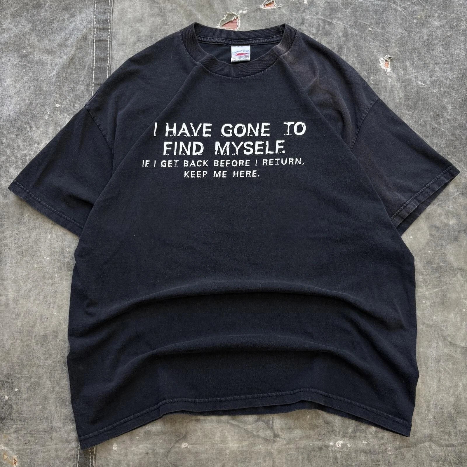 Vintage Y2K I Have Gone To Find Myself Funny Confusing Shirt Unisex T-shirt, Sweatshirt, Hoodie, Long Sleeve Tee - T-Shirt, Sweatshirt, Hoodie