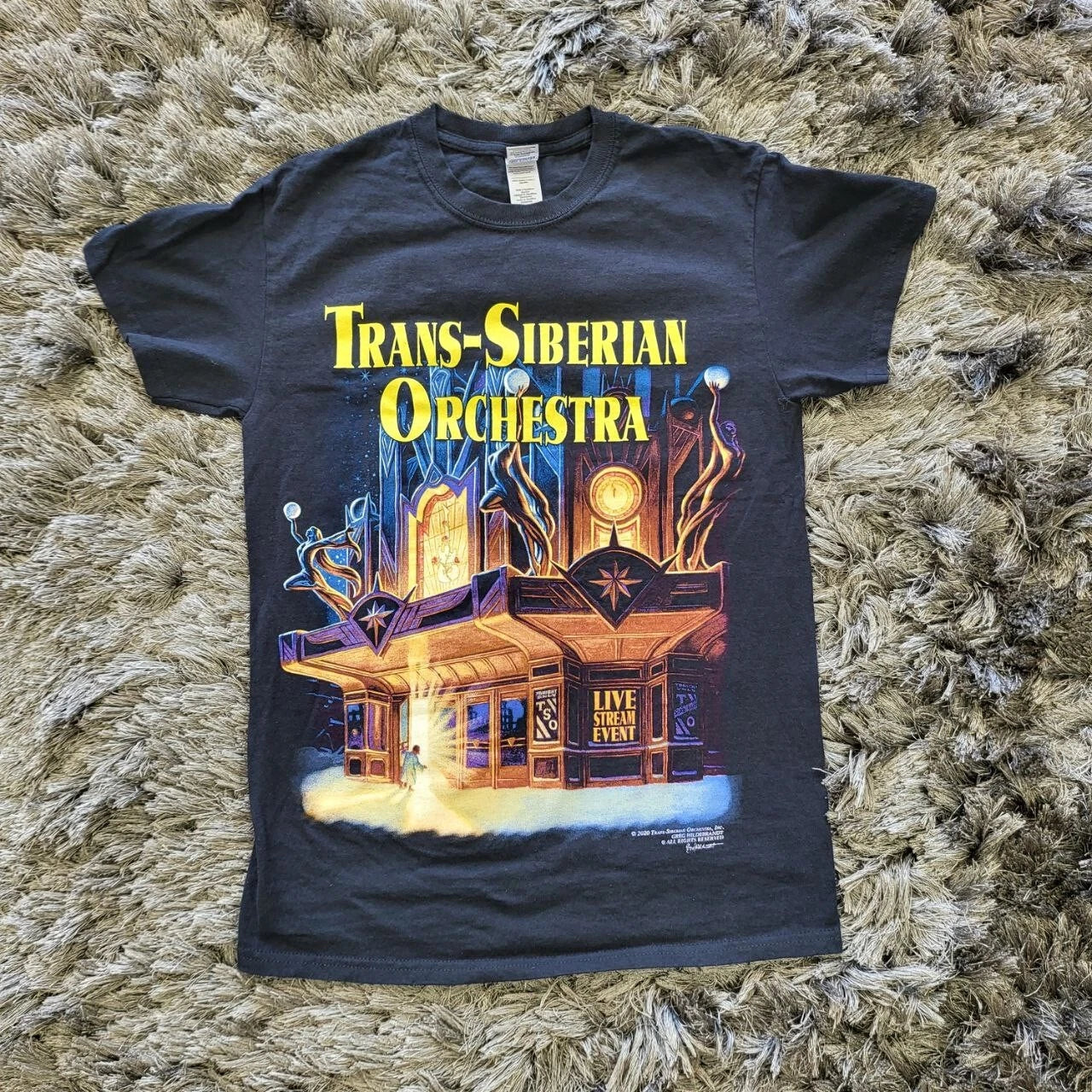 Gildan Mens Trans-Siberian Orchestra Concert T-Shirt S Black Cotton Short Sleeve Unisex T-shirt, Sweatshirt, Hoodie, Long Sleeve Tee - T-Shirt, Sweatshirt, Hoodie