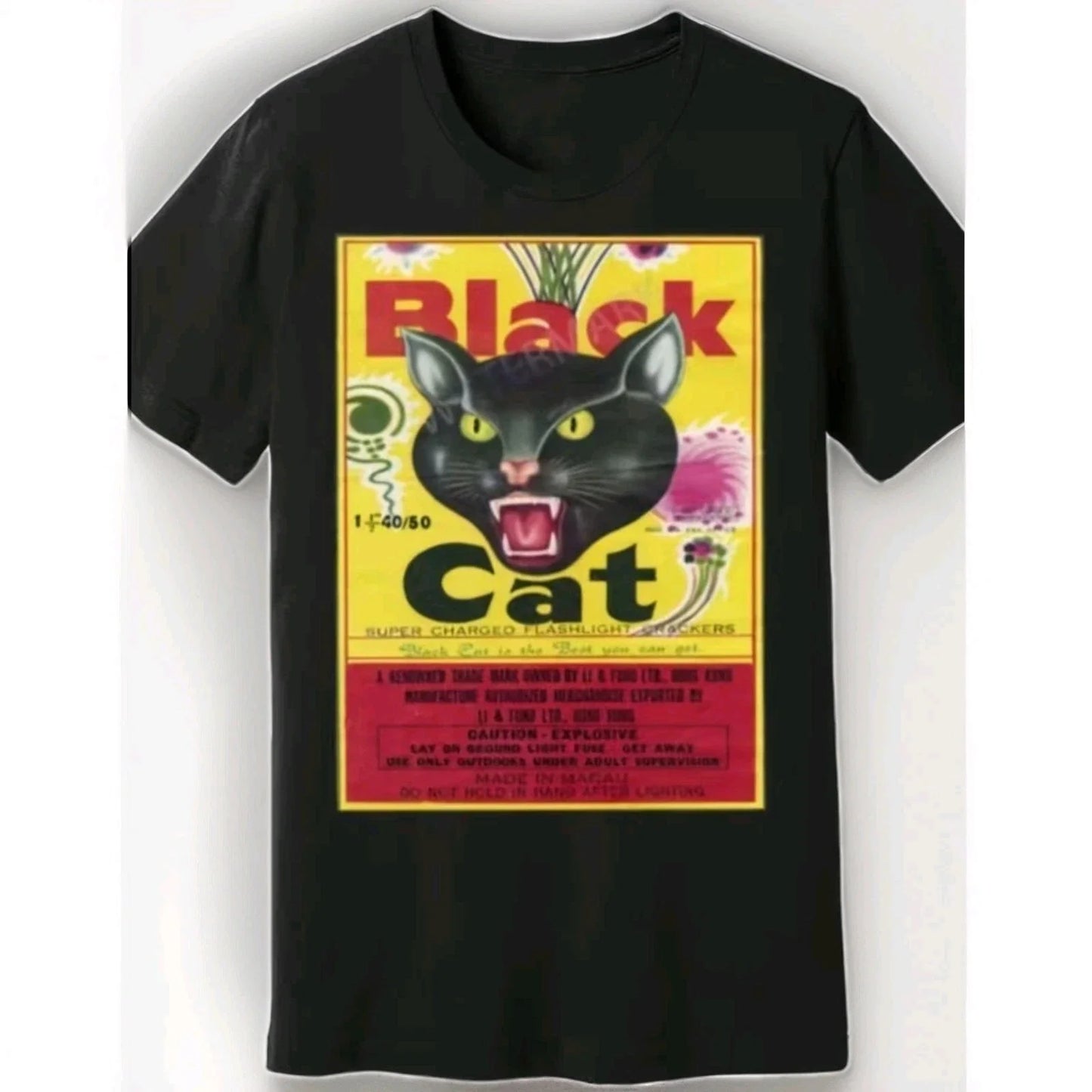The Black Cat Men's Black T-Shirt Size XXL Unisex T-shirt, Sweatshirt, Hoodie, Long Sleeve Tee - T-Shirt, Sweatshirt, Hoodie