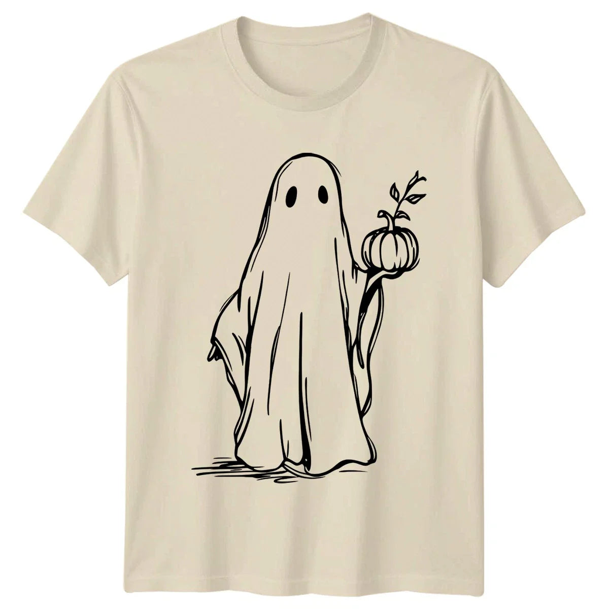 Ghost Holding Pumpkin T-Shirt Halloween Spooky Gift For Him And Her Unisex T-shirt, Sweatshirt, Hoodie, Long Sleeve Tee - T-Shirt, Sweatshirt, Hoodie