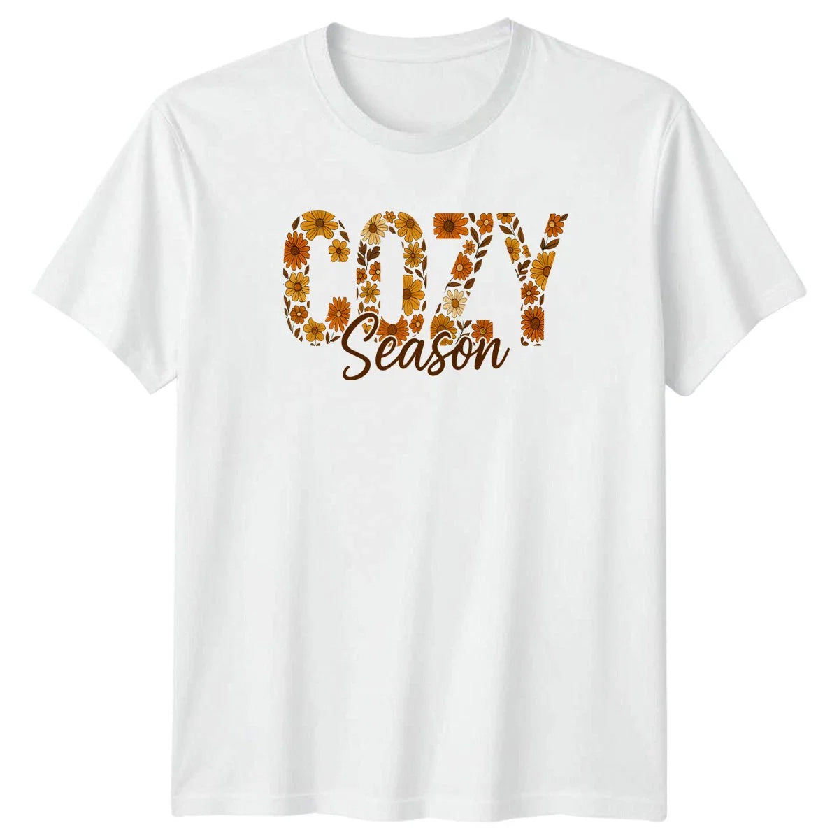 Cozy Season T-Shirt Boho Floral Fall Season Gift For Him And Her Unisex T-shirt, Sweatshirt, Hoodie, Long Sleeve Tee - T-Shirt, Sweatshirt, Hoodie
