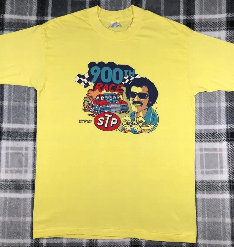 Richard Petty - Vintage 80s - 900th Race Richmond 400 1983 - NASCAR Racing Shirt Unisex T-shirt, Sweatshirt, Hoodie, Long Sleeve Tee - T-Shirt, Sweatshirt, Hoodie