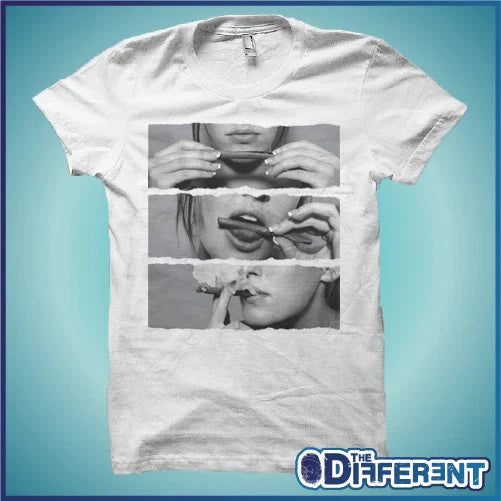 T-shirt Girl Cigarette The Happiness Is Have My T-shirt New Unisex T-shirt, Sweatshirt, Hoodie, Long Sleeve Tee - T-Shirt, Sweatshirt, Hoodie