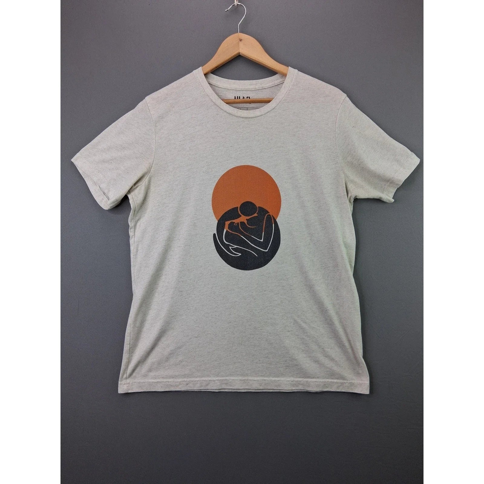 Huny Designs Graphic T-Shirt Abstract Art Sun Large Beige Tri-Blend Soft Tee Unisex T-shirt, Sweatshirt, Hoodie, Long Sleeve Tee - T-Shirt, Sweatshirt, Hoodie