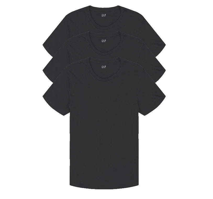 Gap Men's 3-Pack Undershirts Medium M Cotton Crew Neck Classic-Fit Black T-Shirt Unisex T-shirt, Sweatshirt, Hoodie, Long Sleeve Tee - T-Shirt, Sweatshirt, Hoodie
