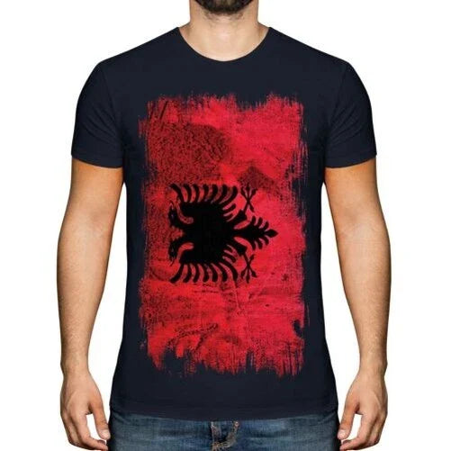 ALBANIA GRUNGE FLAG MENS T-SHIRT TEE TOP SHQIPRIA FOOTBALL ALBANIAN GIFT SHIRT Unisex T-shirt, Sweatshirt, Hoodie, Long Sleeve Tee - T-Shirt, Sweatshirt, Hoodie