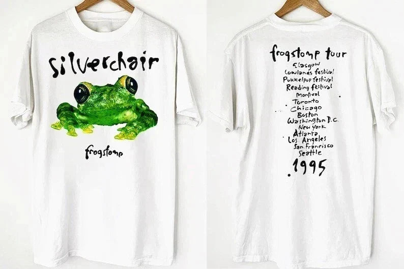 1995 Silverchair Frogstomp Tour Promo T-Shirt, Silverchair Tour 1995 T-Shirt Unisex T-shirt, Sweatshirt, Hoodie, Long Sleeve Tee - T-Shirt, Sweatshirt, Hoodie
