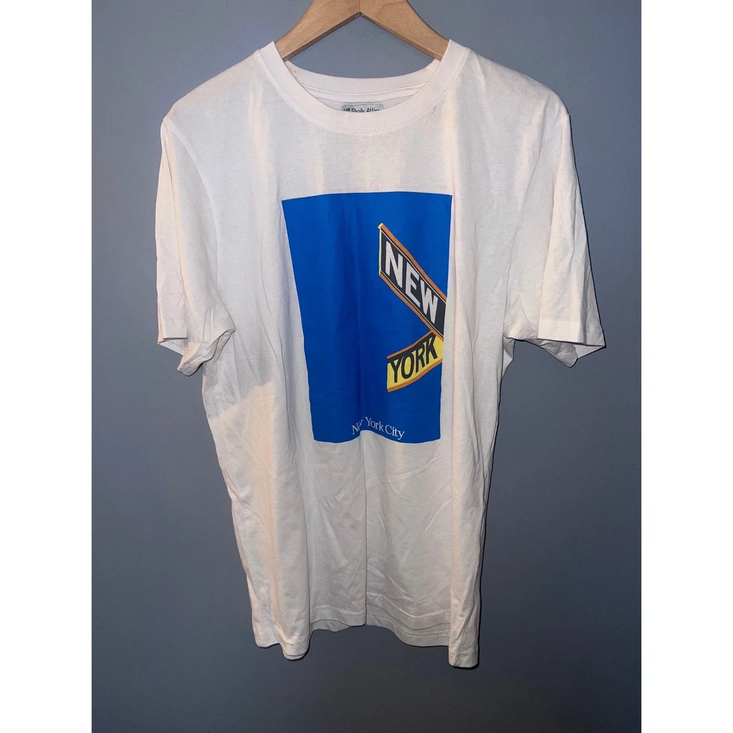 Shoily Attire New York City Graphic T-Shirt White Large NYC Souvenir Streetwear Unisex T-shirt, Sweatshirt, Hoodie, Long Sleeve Tee - T-Shirt, Sweatshirt, Hoodie