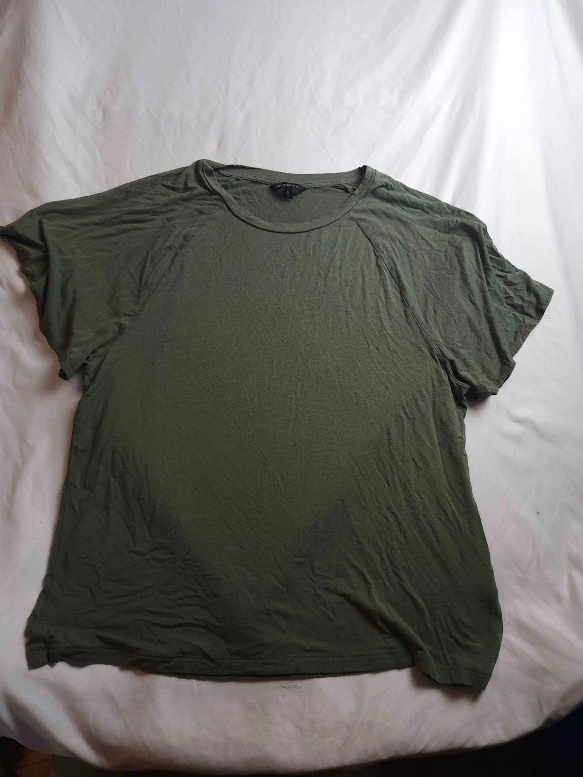 Banana Republic Raglan T Shirt Mens Size XL Green Knit Casual Basic Minimalist Unisex T-shirt, Sweatshirt, Hoodie, Long Sleeve Tee - T-Shirt, Sweatshirt, Hoodie