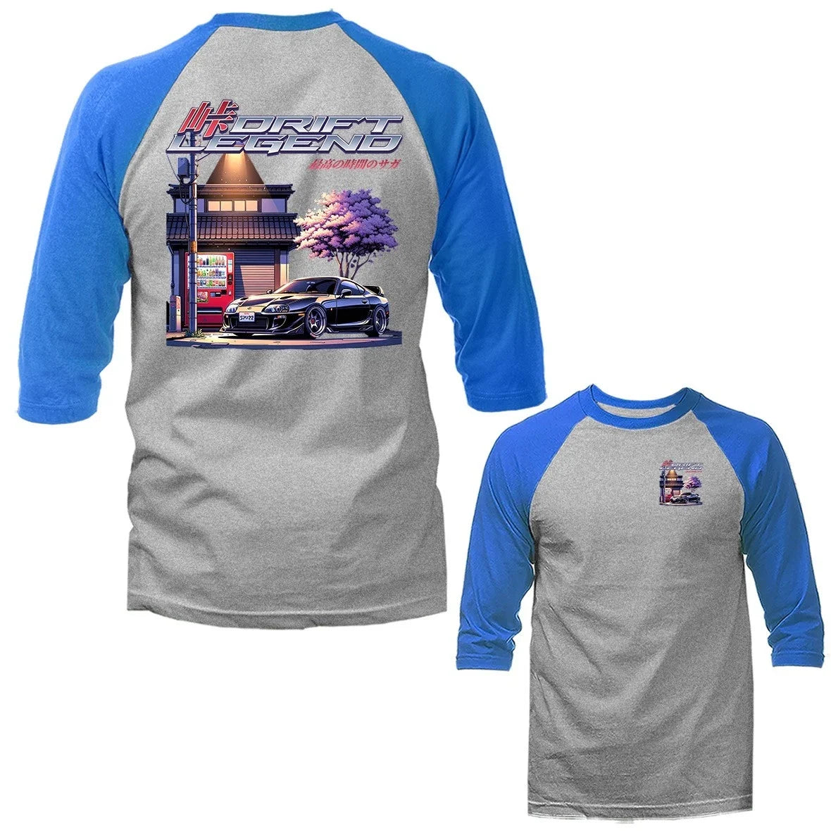 Drift Legend Imported Tuned Custom JDM Sports Car 3/4 Sleeve Raglan Unisex T-shirt, Sweatshirt, Hoodie, Long Sleeve Tee - T-Shirt, Sweatshirt, Hoodie