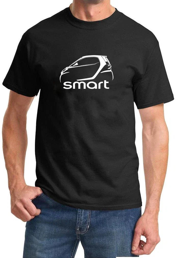 Smart Fortwo Classic Car Outline Design Tshirt NEW Unisex T-shirt, Sweatshirt, Hoodie, Long Sleeve Tee - T-Shirt, Sweatshirt, Hoodie
