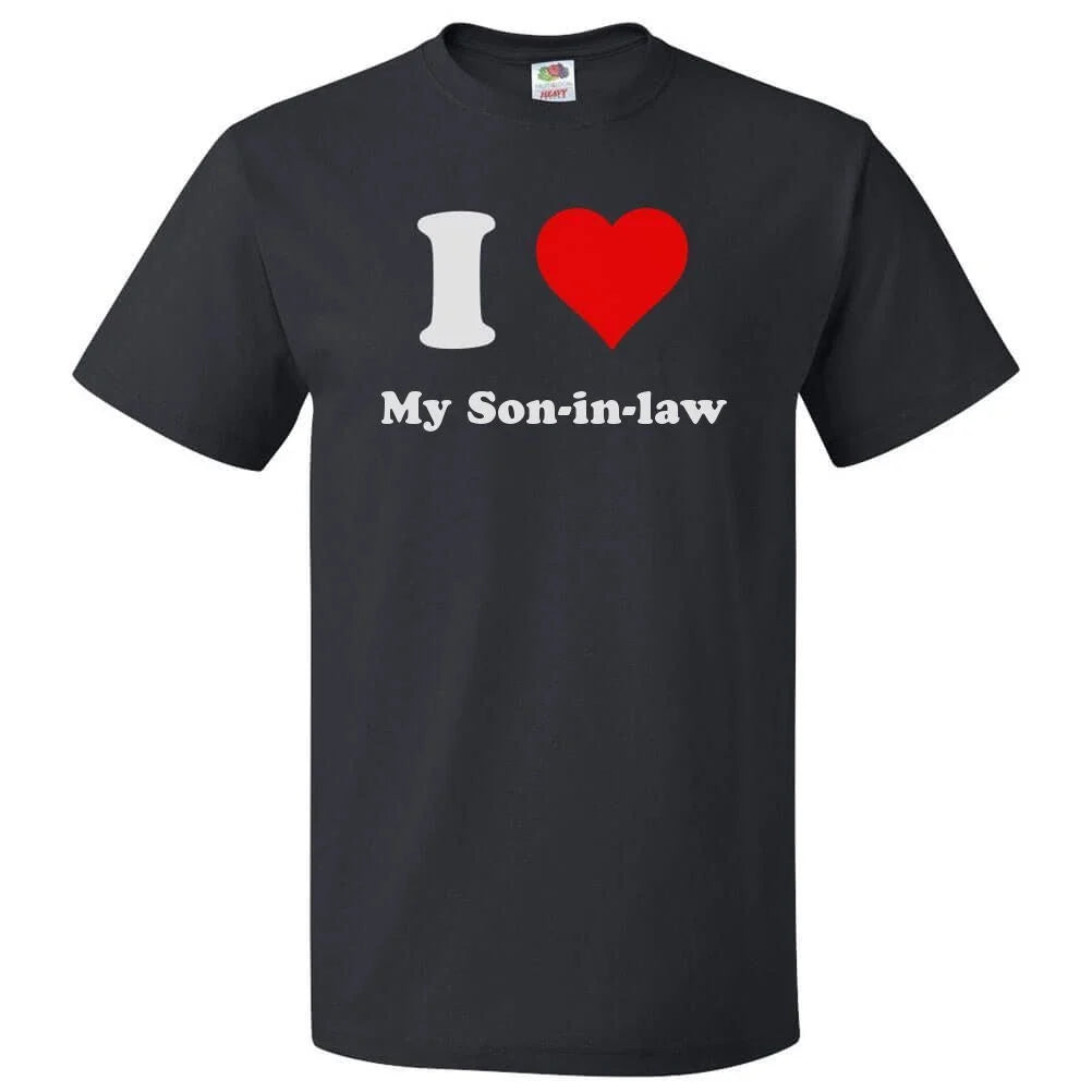 I Love My Son-in-law T shirt I Heart My Son-in-law Tee Unisex T-shirt, Sweatshirt, Hoodie, Long Sleeve Tee - T-Shirt, Sweatshirt, Hoodie