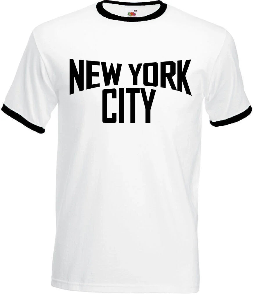 New York City Mens Ringer T-Shirt Imagine 90S 80S 70S 60S Unisex T-shirt, Sweatshirt, Hoodie, Long Sleeve Tee - T-Shirt, Sweatshirt, Hoodie