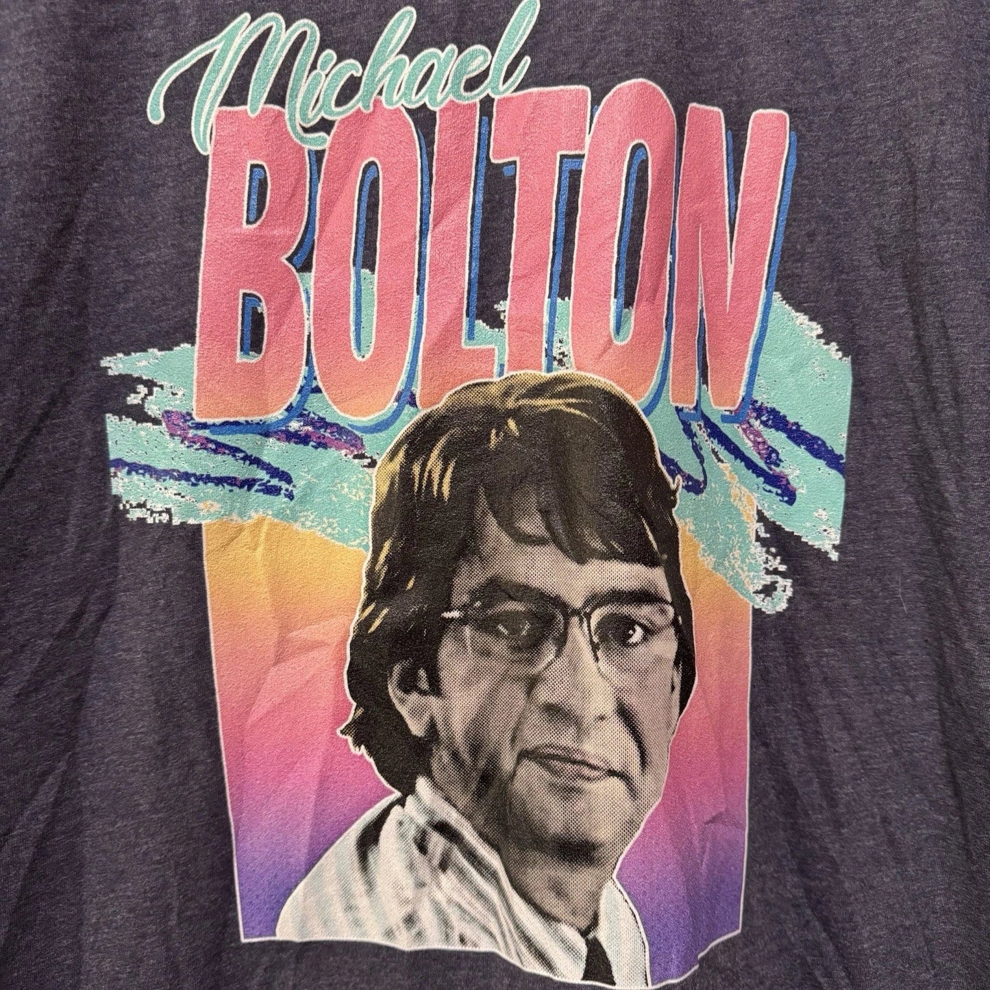 Office Space Michael Bolton Tshirt Mens Size Medium Blue NWOT V1 Unisex T-shirt, Sweatshirt, Hoodie, Long Sleeve Tee - T-Shirt, Sweatshirt, Hoodie