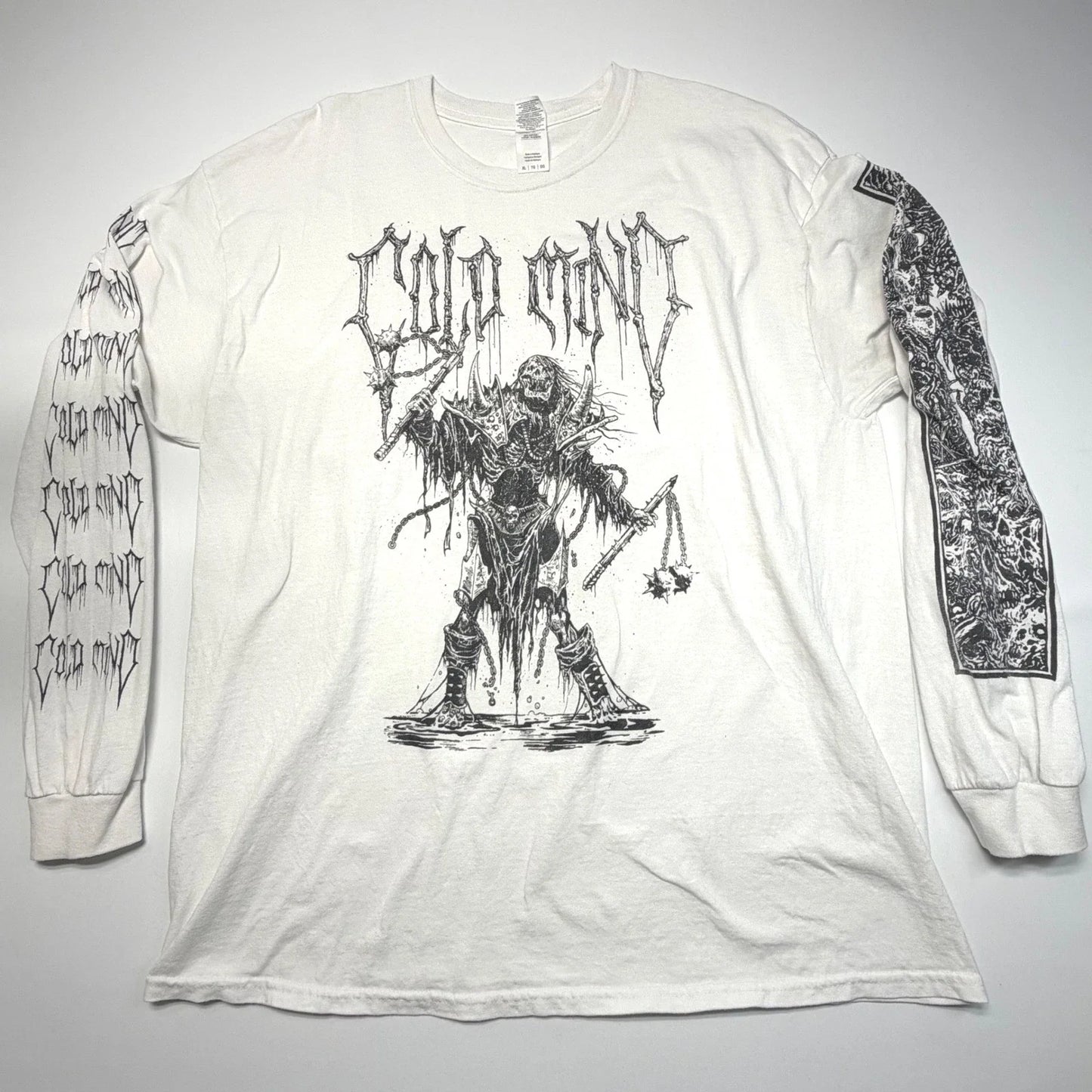 Cold Mind Hardcore Band Long Sleeve Tee XL Grim Reaper Graphic Unisex T-shirt, Sweatshirt, Hoodie, Long Sleeve Tee - T-Shirt, Sweatshirt, Hoodie
