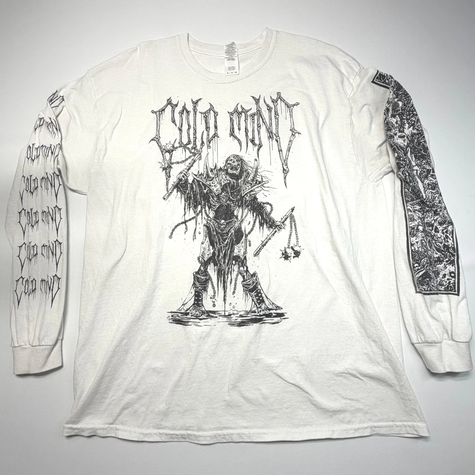 Cold Mind Hardcore Band Long Sleeve Tee XL Grim Reaper Graphic Unisex T-shirt, Sweatshirt, Hoodie, Long Sleeve Tee - T-Shirt, Sweatshirt, Hoodie
