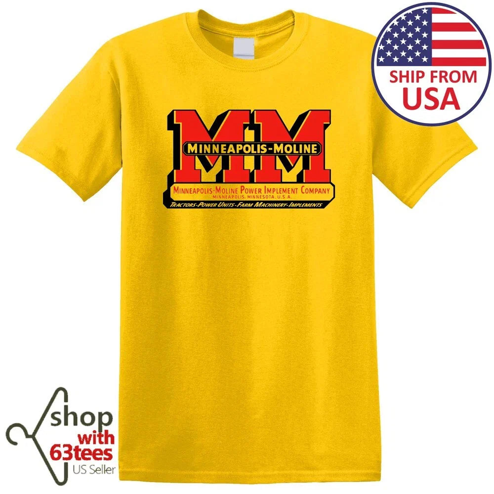 Minneapolis Moline Machinery MM Company Men's Yellow Size S to 3XL Unisex T-shirt, Sweatshirt, Hoodie, Long Sleeve Tee - T-Shirt, Sweatshirt, Hoodie