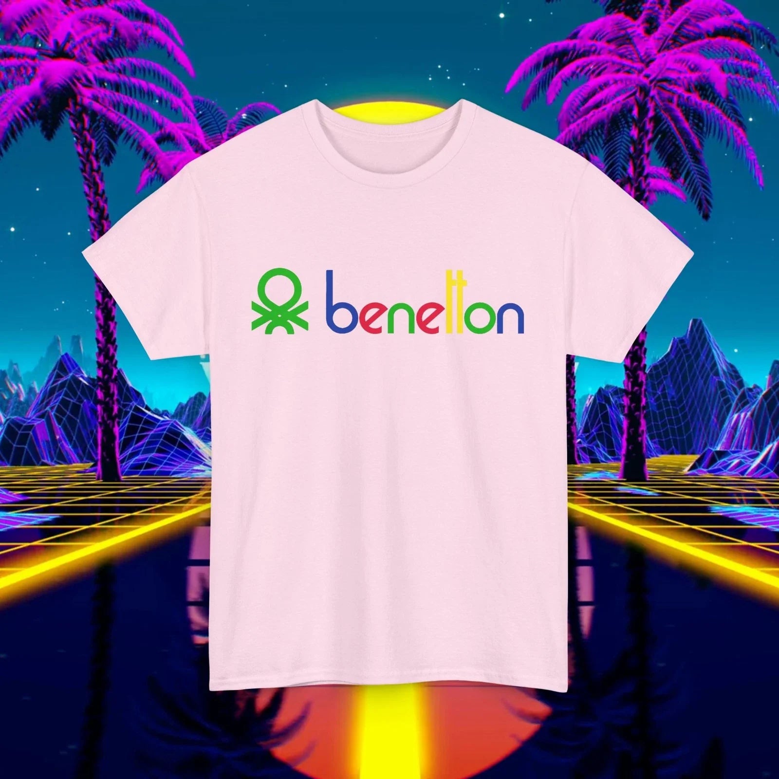 Custom Benetton vintage 1980s design t-shirt, Unisex for men and women, 90s tee Unisex T-shirt, Sweatshirt, Hoodie, Long Sleeve Tee - T-Shirt, Sweatshirt, Hoodie