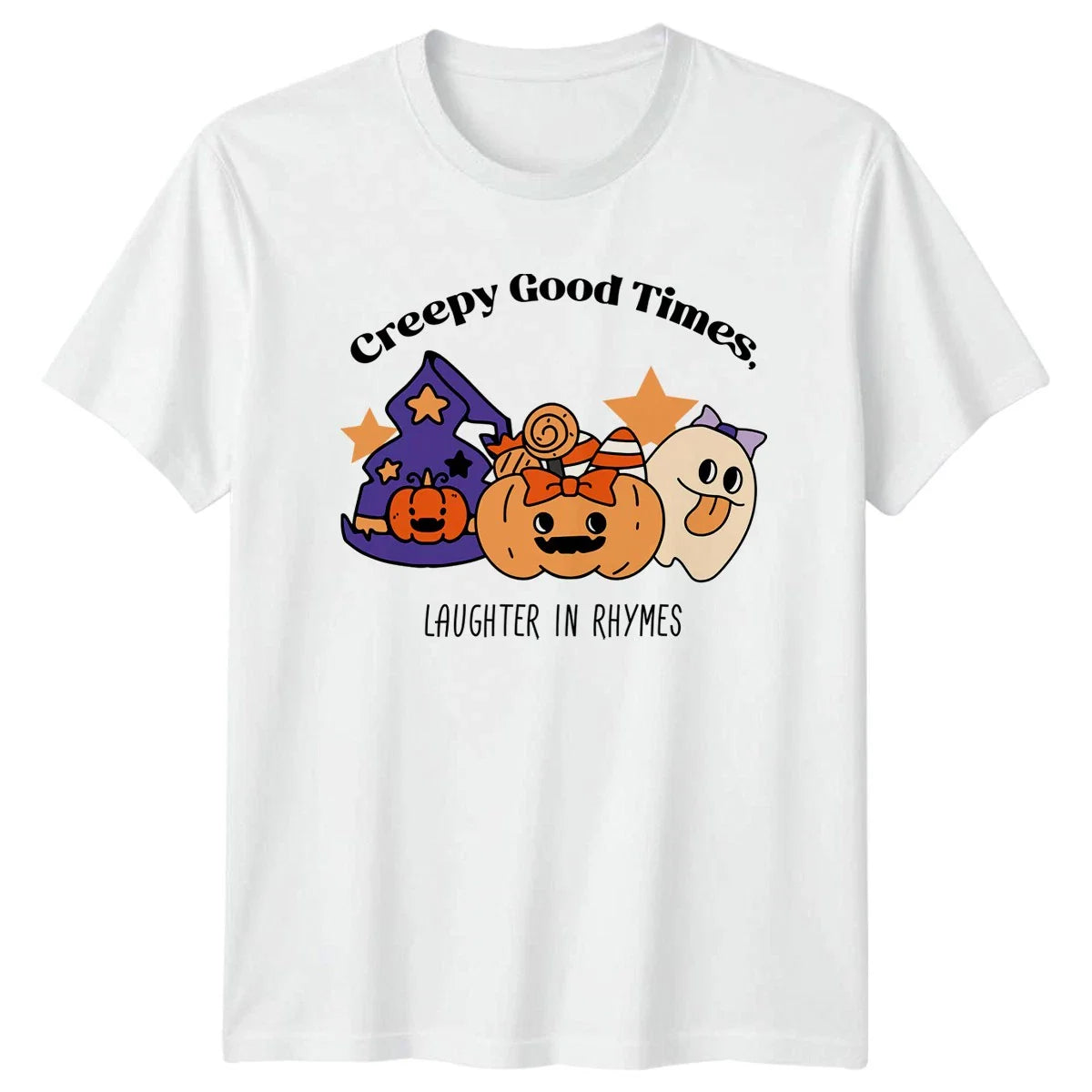 Creepy Good Times Laughter In T-Shirt Cute Halloween Gift For Him And Her Unisex T-shirt, Sweatshirt, Hoodie, Long Sleeve Tee - T-Shirt, Sweatshirt, Hoodie