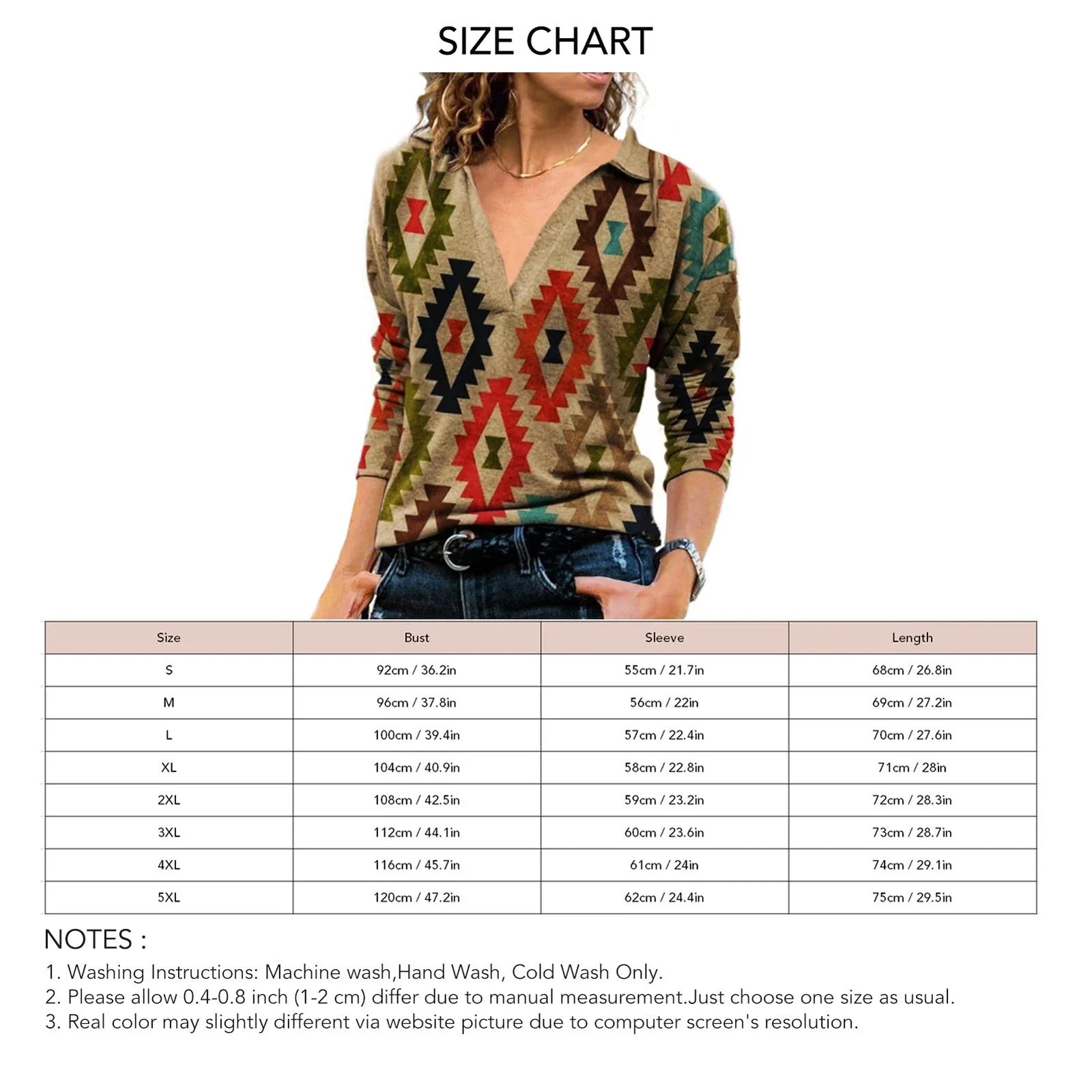 Woman V Neck Printed Shirt Stylish Look For Casual Or Party Polyester Excellent Unisex T-shirt, Sweatshirt, Hoodie, Long Sleeve Tee - T-Shirt, Sweatshirt, Hoodie