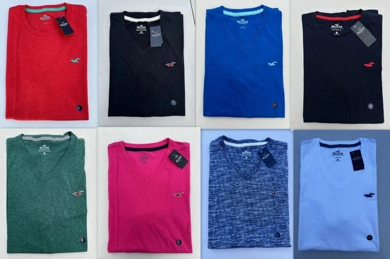 NWT Hollister Classic V & Crew Neck T Tee Shirt By Abercrombie - Discontinued Unisex T-shirt, Sweatshirt, Hoodie, Long Sleeve Tee - T-Shirt, Sweatshirt, Hoodie