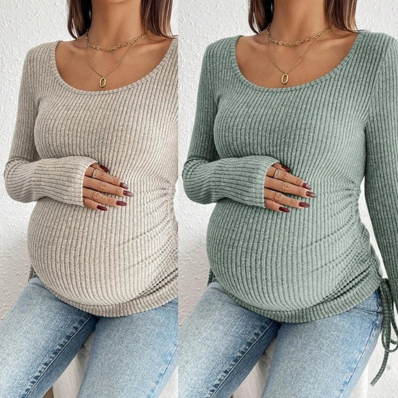 Fashionable Maternity Shirt Soft Textured Fabric Relaxed Sun Protection Unisex T-shirt, Sweatshirt, Hoodie, Long Sleeve Tee - T-Shirt, Sweatshirt, Hoodie