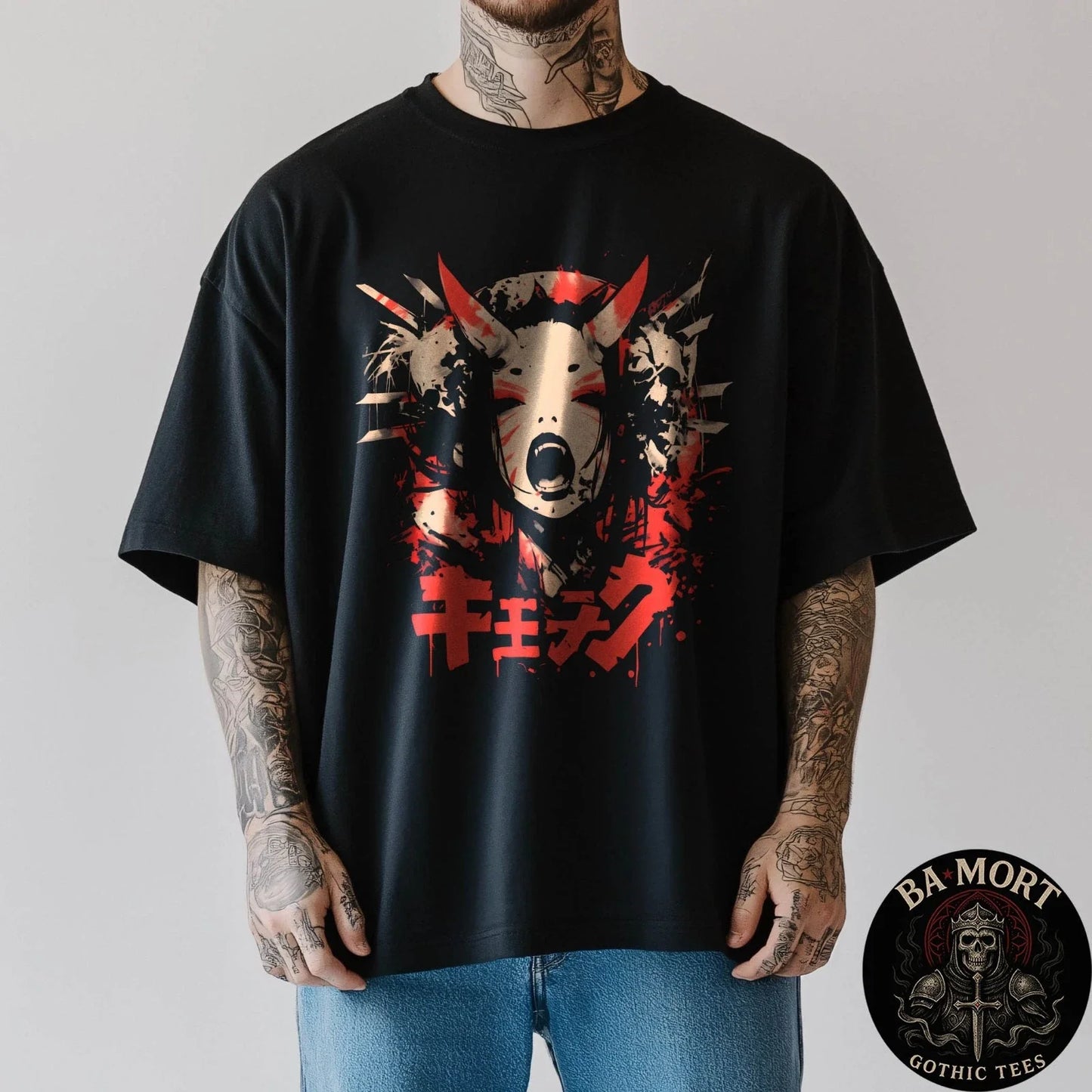 Goth Grunge Demon Anime Girl Waifu Horror Alt Aesthetic T-Shirt Unisex T-shirt, Sweatshirt, Hoodie, Long Sleeve Tee - T-Shirt, Sweatshirt, Hoodie