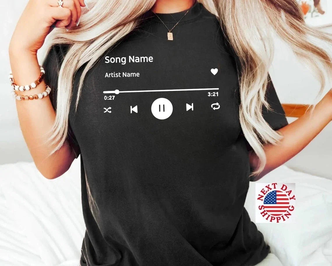Custom Song Name Shirt Gift For Birthday, Custom Artist Name Shirt, T-shirt, tee Unisex T-shirt, Sweatshirt, Hoodie, Long Sleeve Tee - T-Shirt, Sweatshirt, Hoodie