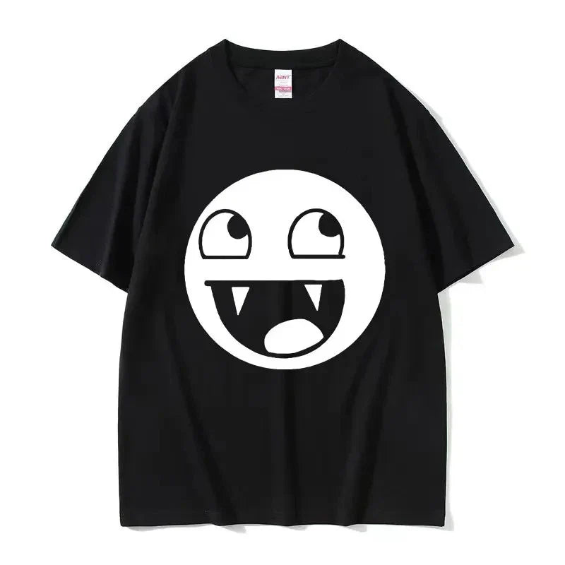 LOL Face Graphic T Shirt Y2K Meme Funny Goofy Smiley Streetwear Mens XS-XXXL Unisex T-shirt, Sweatshirt, Hoodie, Long Sleeve Tee - T-Shirt, Sweatshirt, Hoodie