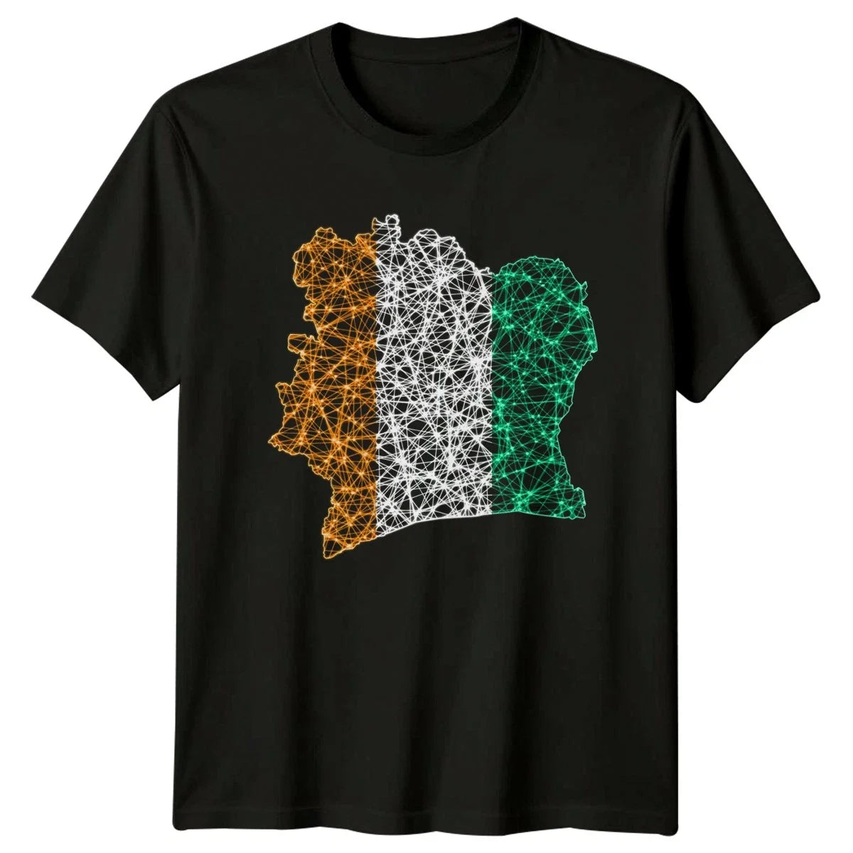 Ivory Coast Geometric Map T-Shirt Africa National Pride Gift For Him And Her Unisex T-shirt, Sweatshirt, Hoodie, Long Sleeve Tee - T-Shirt, Sweatshirt, Hoodie