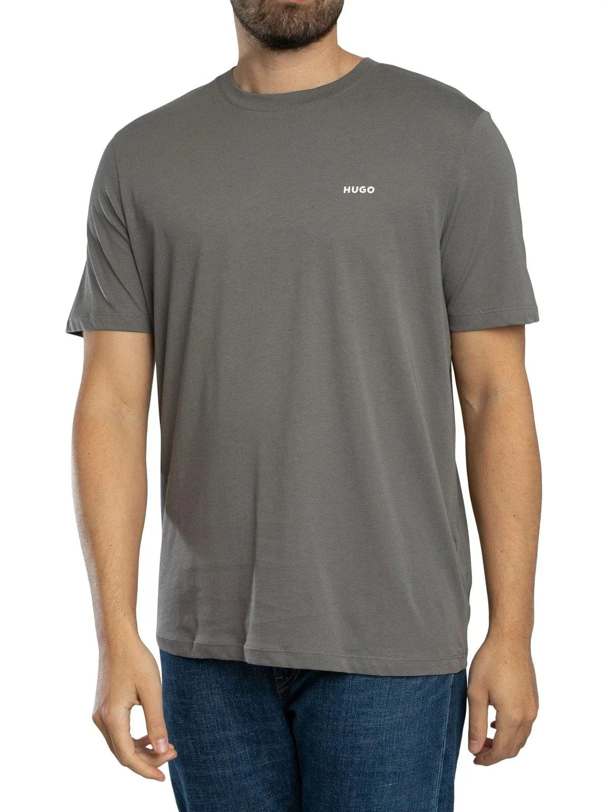 HUGO Men's Dero222 T-Shirt, Grey Unisex T-shirt, Sweatshirt, Hoodie, Long Sleeve Tee - T-Shirt, Sweatshirt, Hoodie