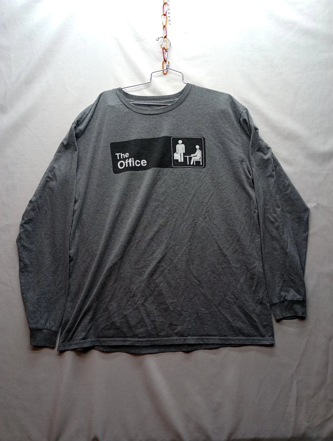 THE OFFICE LONG SLEEVE T-SHIRT SIZE XXL 2XL GREY Unisex T-shirt, Sweatshirt, Hoodie, Long Sleeve Tee - T-Shirt, Sweatshirt, Hoodie