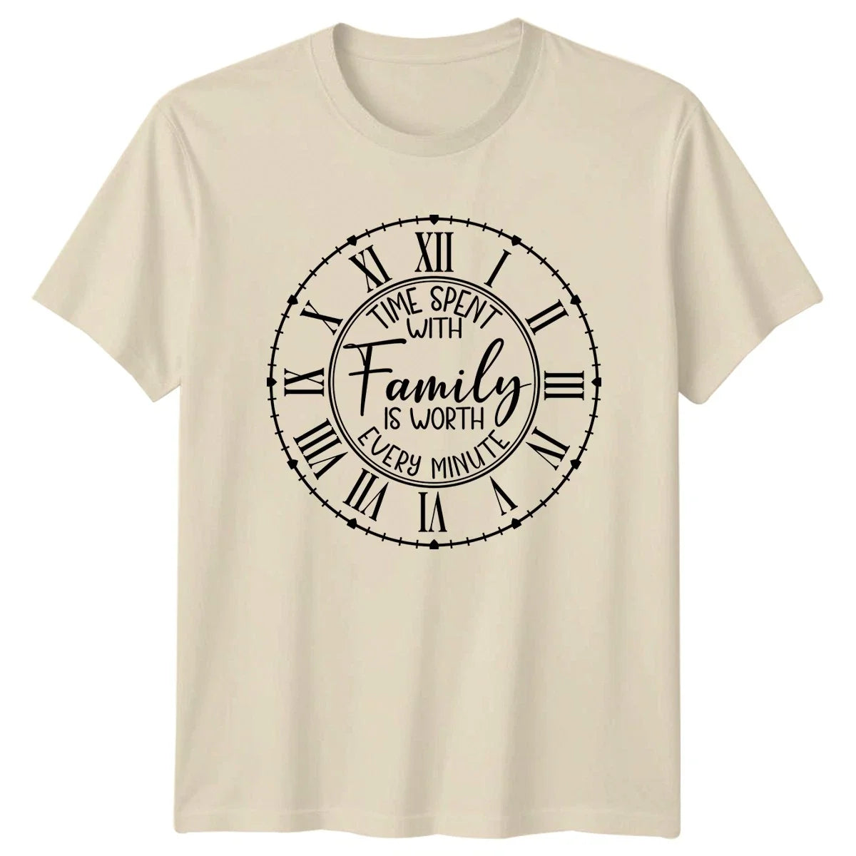 Time Spent With Family Is Worth T-Shirt Clock Design Inspirational Christmas Unisex T-shirt, Sweatshirt, Hoodie, Long Sleeve Tee - T-Shirt, Sweatshirt, Hoodie