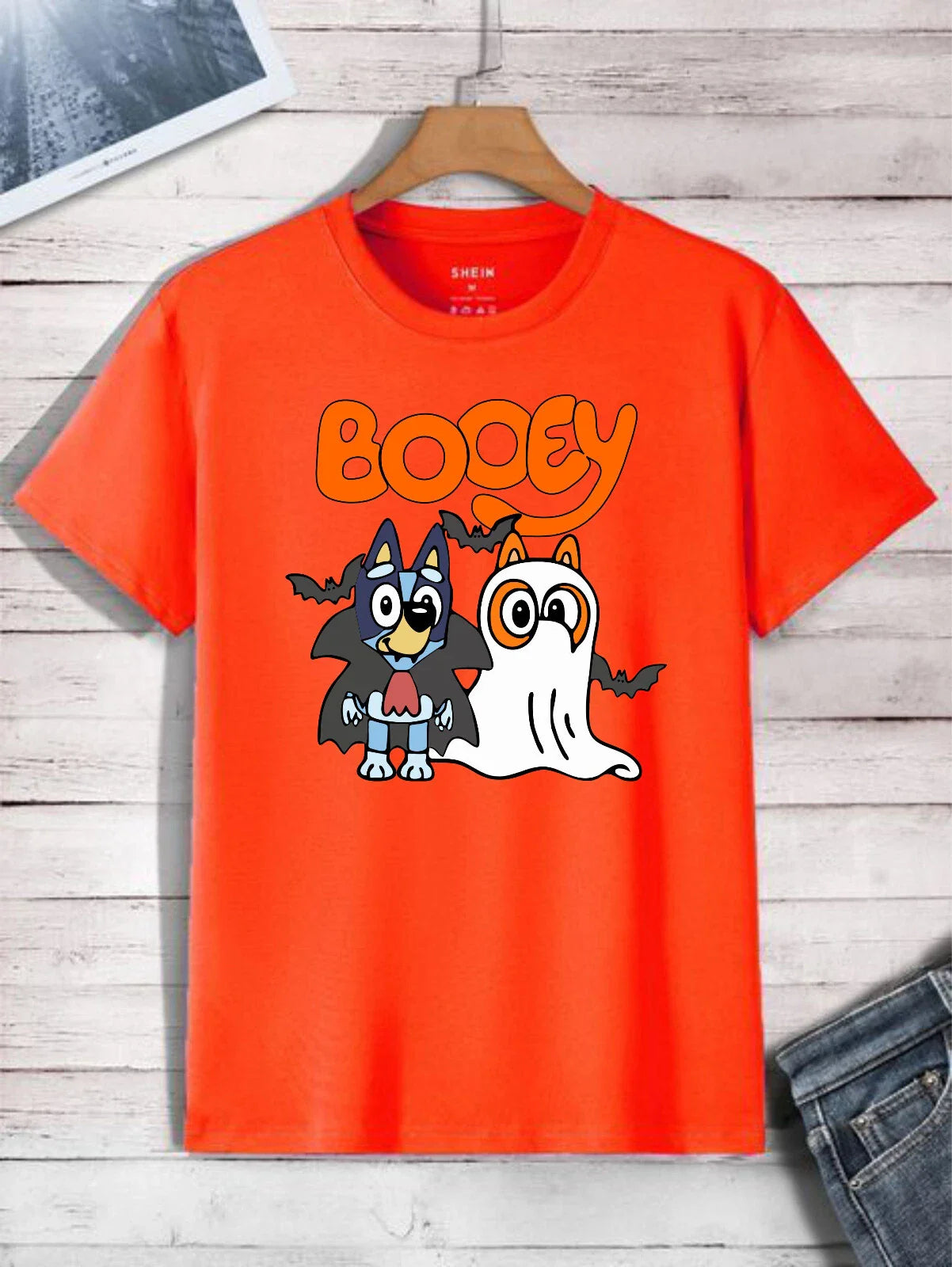 Booey Halloween T-Shirt, Spooky Cartoon Shirt, Halloween Family Match Tee Top Unisex T-shirt, Sweatshirt, Hoodie, Long Sleeve Tee - T-Shirt, Sweatshirt, Hoodie