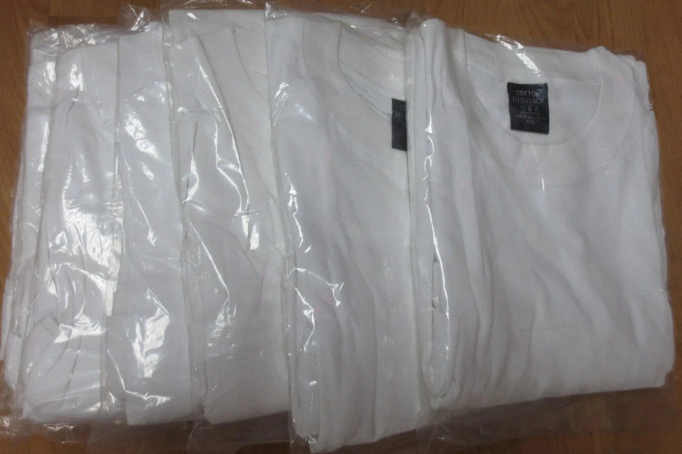 Men T-Shirts White Short Sleeve 4XL 6 Pc 100 Cotton Economical Import work wear Unisex T-shirt, Sweatshirt, Hoodie, Long Sleeve Tee - T-Shirt, Sweatshirt, Hoodie