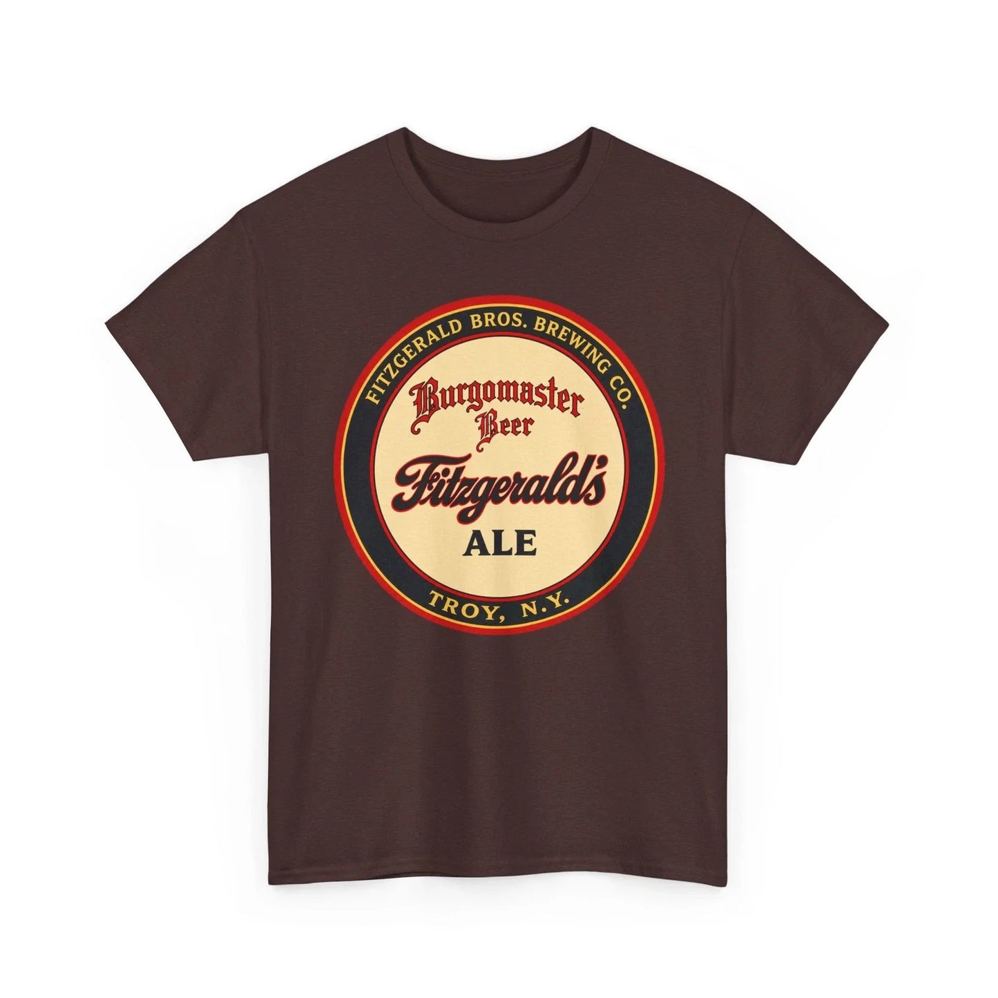 Fitzgerald's Ale Burgomaster Beer Troy NY Brewery Retro Breweriana T-Shirt Unisex T-shirt, Sweatshirt, Hoodie, Long Sleeve Tee - T-Shirt, Sweatshirt, Hoodie
