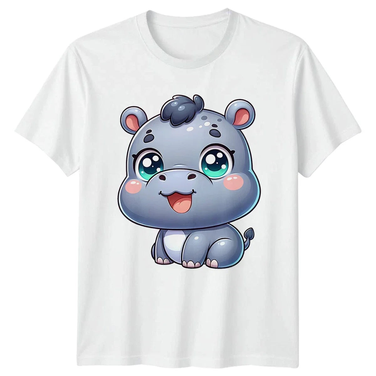 Cute Hippo Hippos Animals Mens T Shirt Womens Tee Graphic Unisex Top Unisex T-shirt, Sweatshirt, Hoodie, Long Sleeve Tee - T-Shirt, Sweatshirt, Hoodie