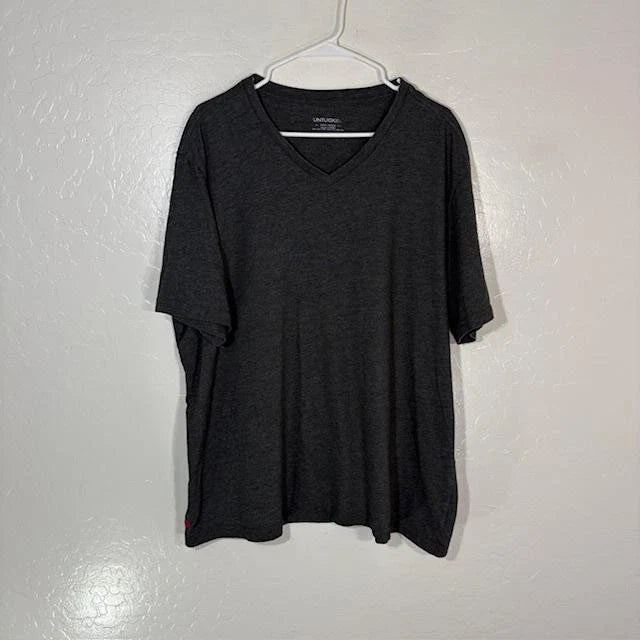 UNTUCKit Shirt Mens 3XL Charcoal Gray Bussola V-Neck Short Sleeve Tagless Tee Unisex T-shirt, Sweatshirt, Hoodie, Long Sleeve Tee - T-Shirt, Sweatshirt, Hoodie