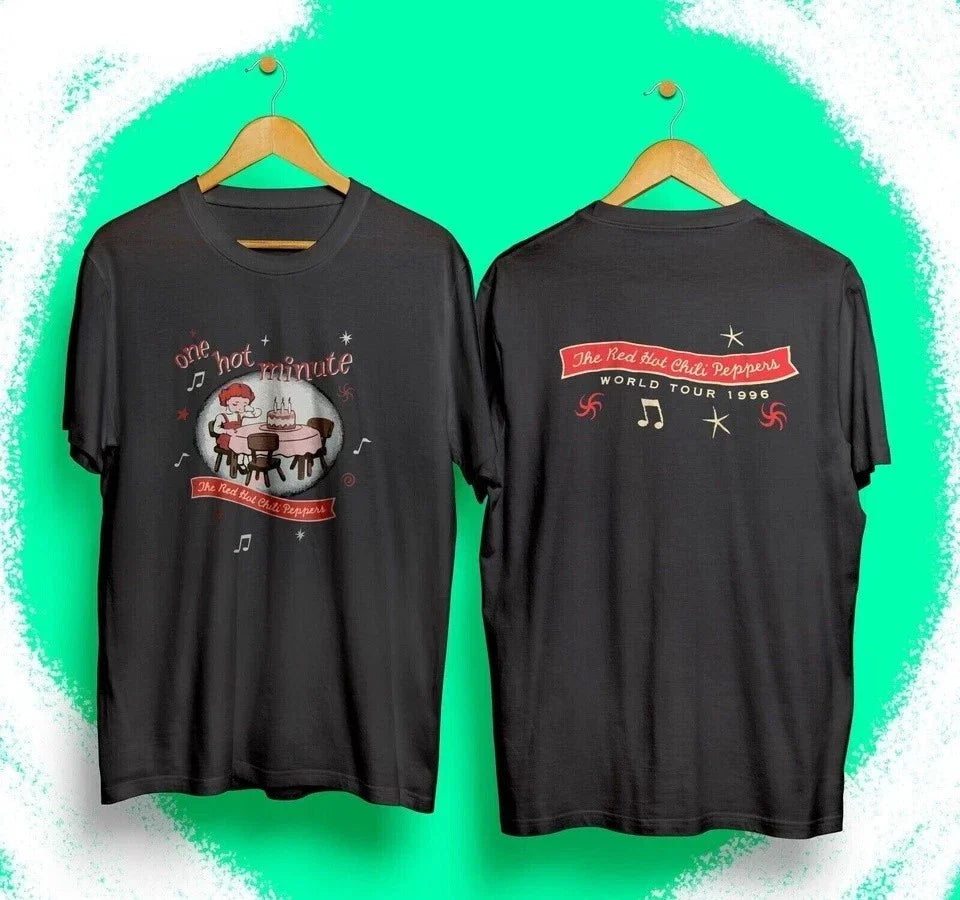 Rare 1996 Red Hot Chili Peppers One Hot Minute T Shirt Black unisex Unisex T-shirt, Sweatshirt, Hoodie, Long Sleeve Tee - T-Shirt, Sweatshirt, Hoodie