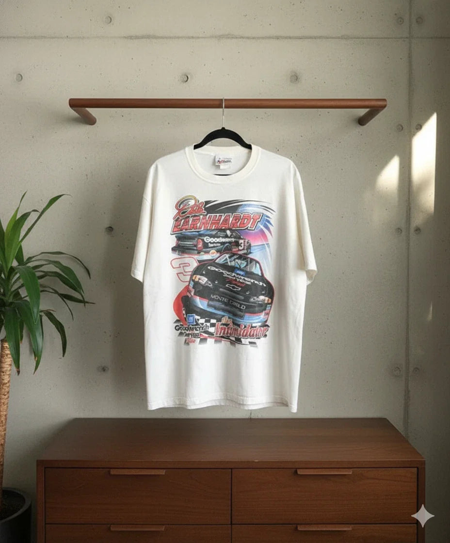 Dale Earnhardt #3 Goodwrench NASCAR Vintage Style Graphic T-Shirt White - T533 Unisex T-shirt, Sweatshirt, Hoodie, Long Sleeve Tee - T-Shirt, Sweatshirt, Hoodie