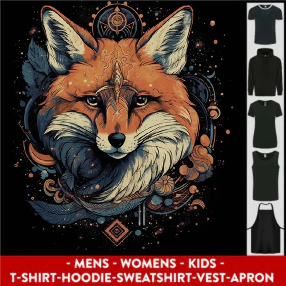 Fantasy Kitsune Japanese Folklore Fox Mens Womens Kids Unisex Unisex T-shirt, Sweatshirt, Hoodie, Long Sleeve Tee - T-Shirt, Sweatshirt, Hoodie